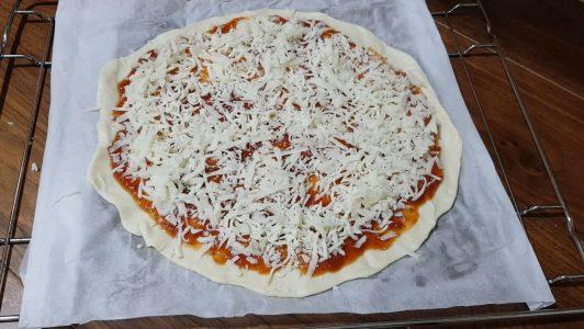 Pizza 4 quesos con mermelada de tomate. Patricienta Cook (4)