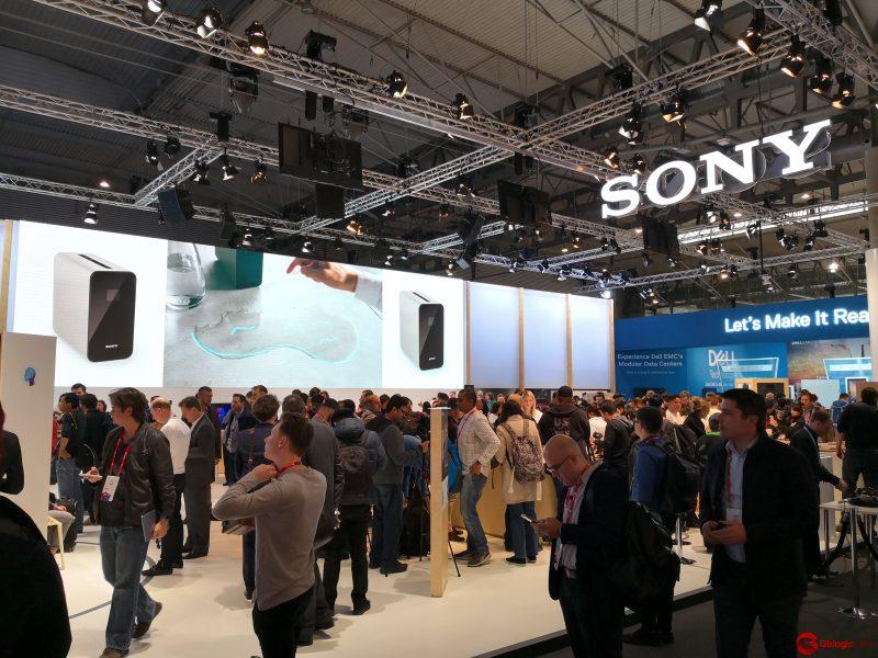 Imagen del stand de Sony en el MWC 2018
