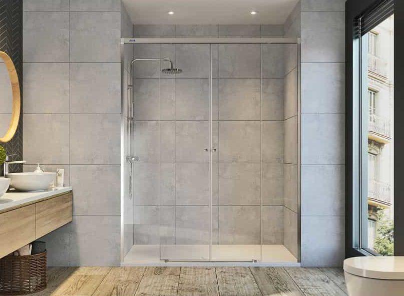 Mampara de ducha 2 fijos + 2 correderas – Gravity One – Duscholux