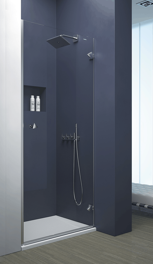 Mampara frontal de ducha de 1 puerta abatible – Collection Pure Style – Duscholux