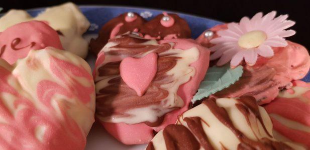 Palmeras de azucar con cubierta de chocolate. Especial San Valentín (11)