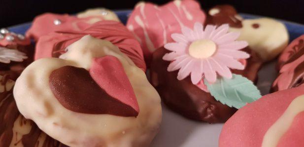 Palmeras de azucar con cubierta de chocolate. Especial San Valentín (9)