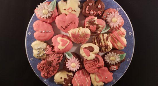 Palmeras de azucar con cubierta de chocolate. Especial San Valentín (5)