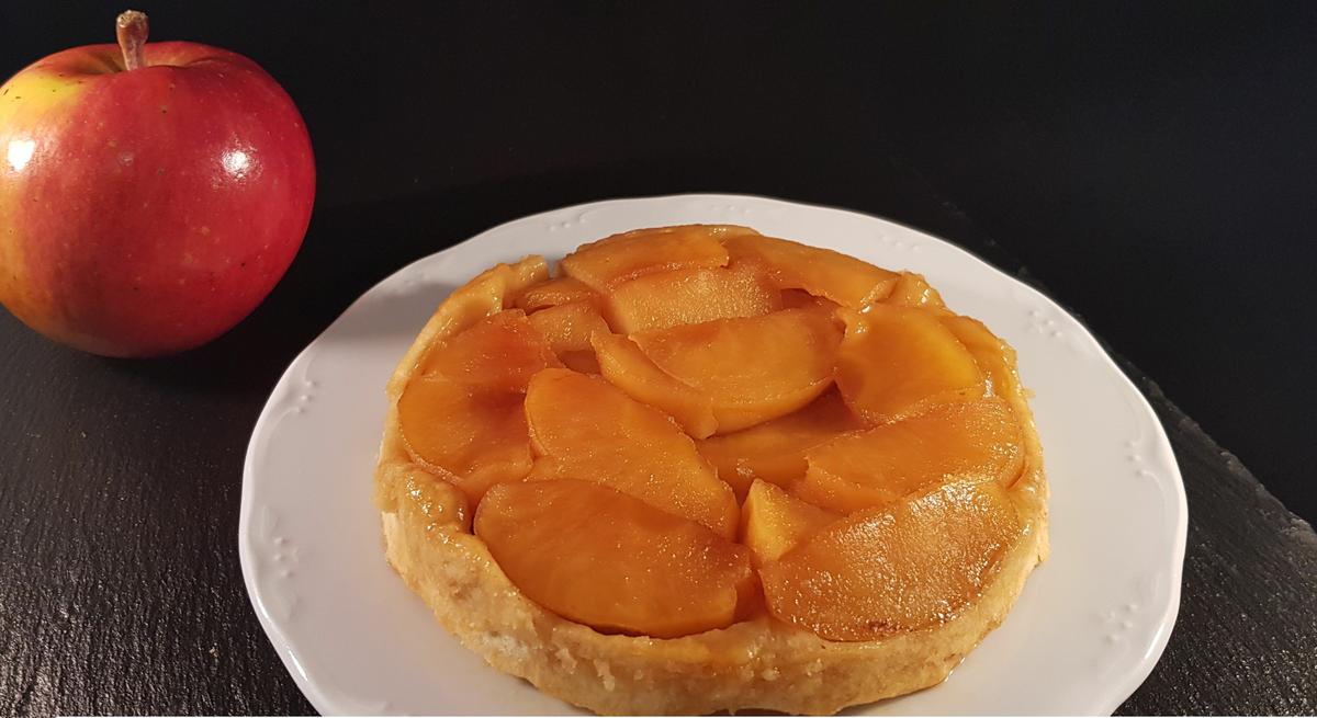 Mini tarta Tatín con la freidora de aire