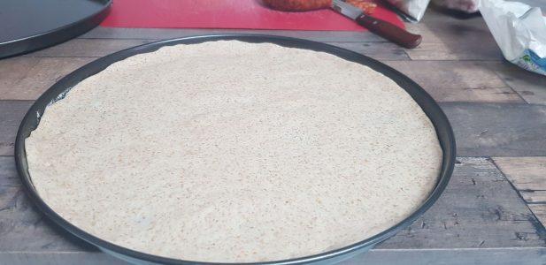 Masa integral para pizza en panificadora