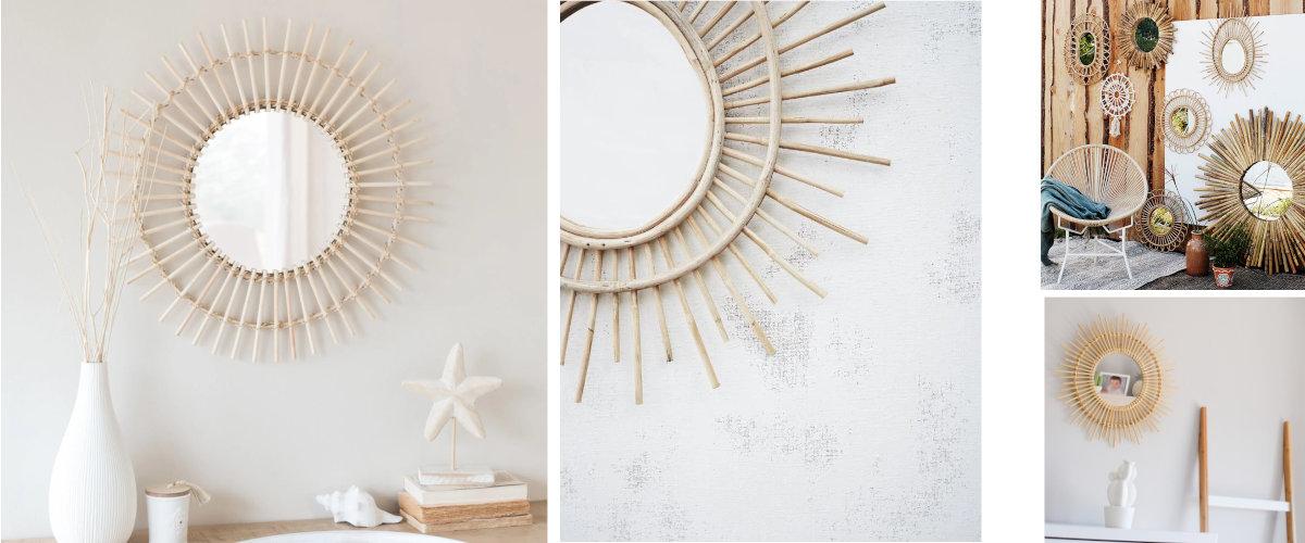 Espejo sol bamb&uacute;