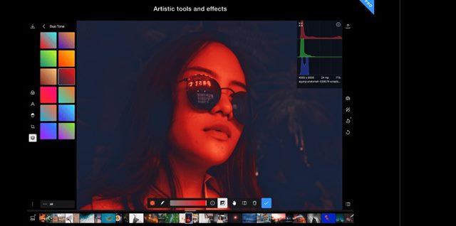 polar para retoque de fotografia