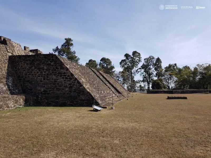 Gran basamento del área arqueológica de Teopanzolco