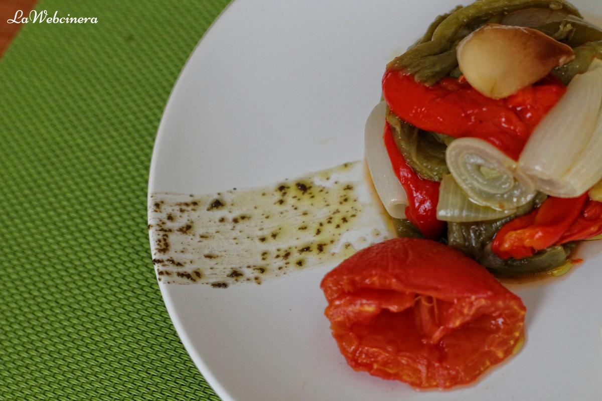 Escalibada con queso fresco