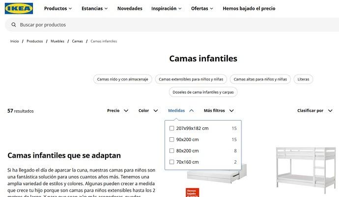 medidas camas ikea infantiles