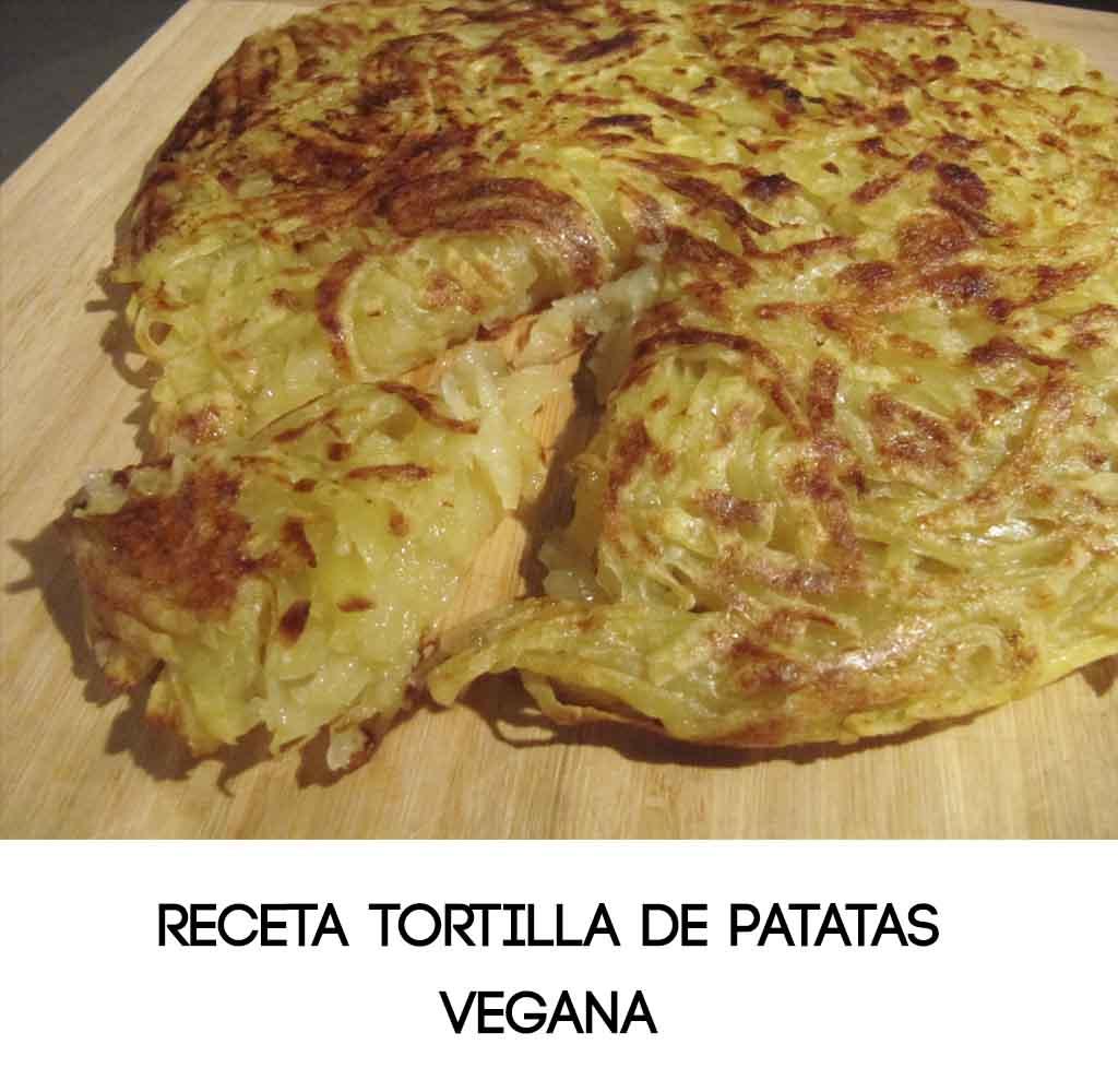 tortilla o tortita de patata vegana