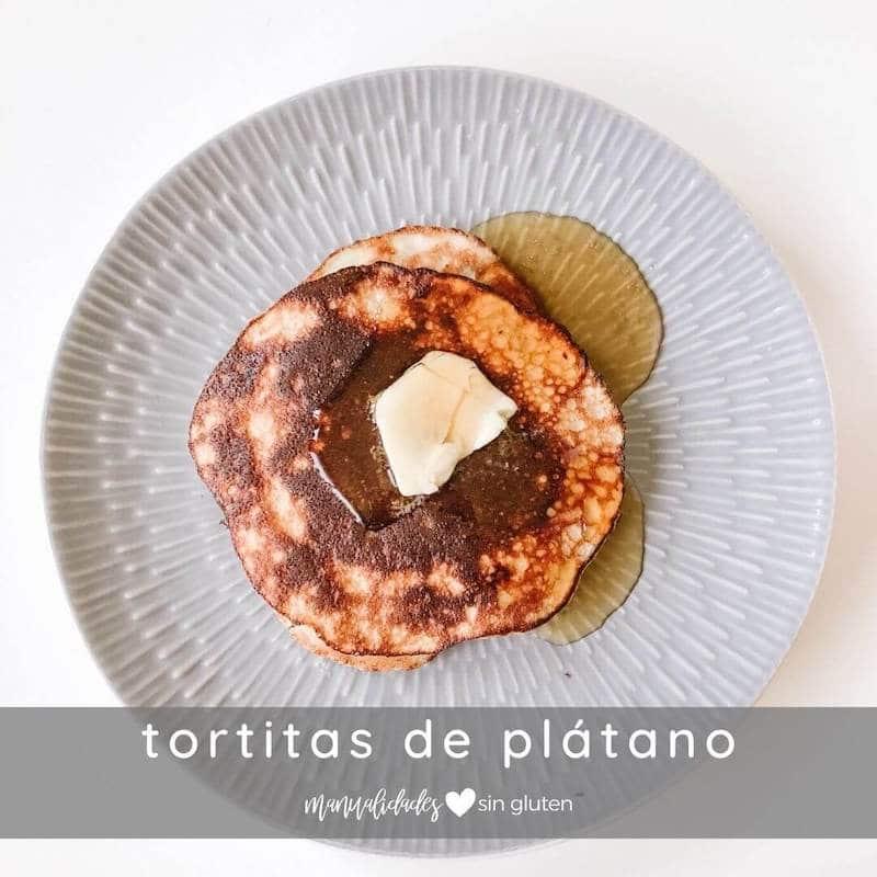 tortitas de plátano sin gluten