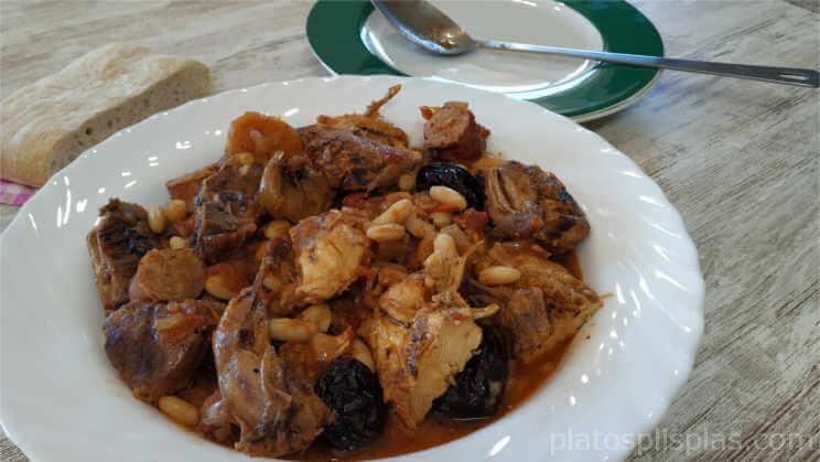 Rustido de carne. Receta de aprovechamiento