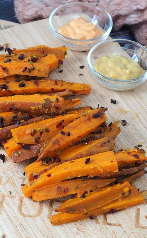 guarnicion de batata al horno o boniato asado