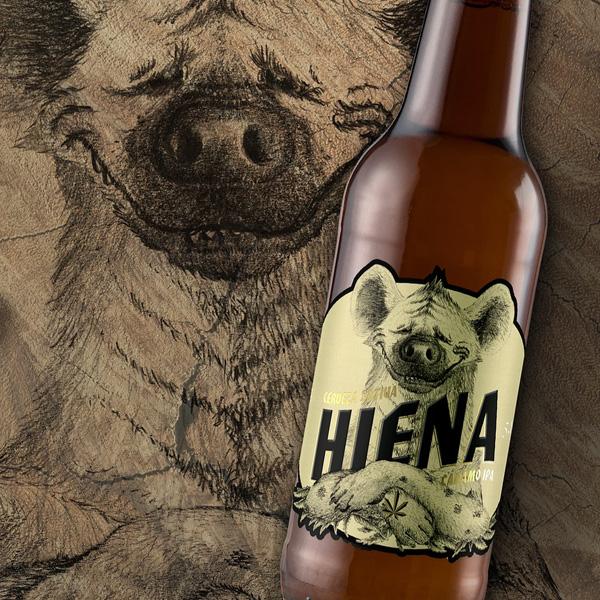 cerveza hiena - belgian IPA con cañamo