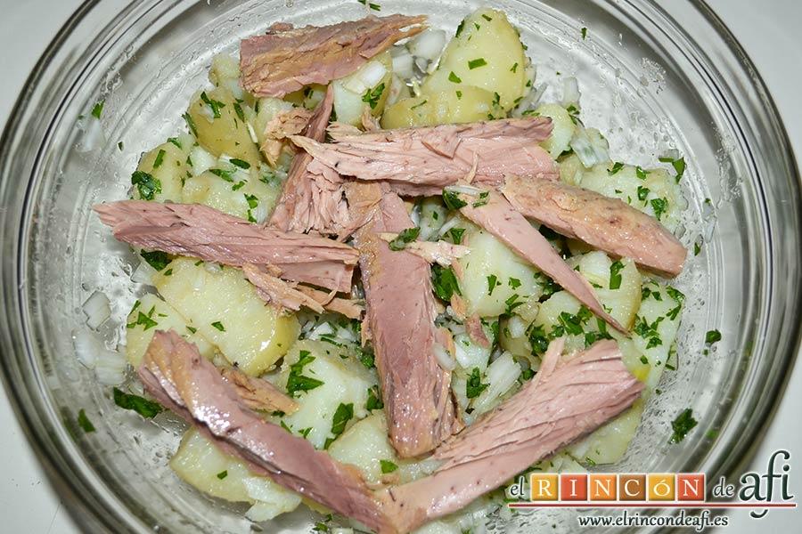 Papas aliñás de Cádiz, sugerencia de presentación