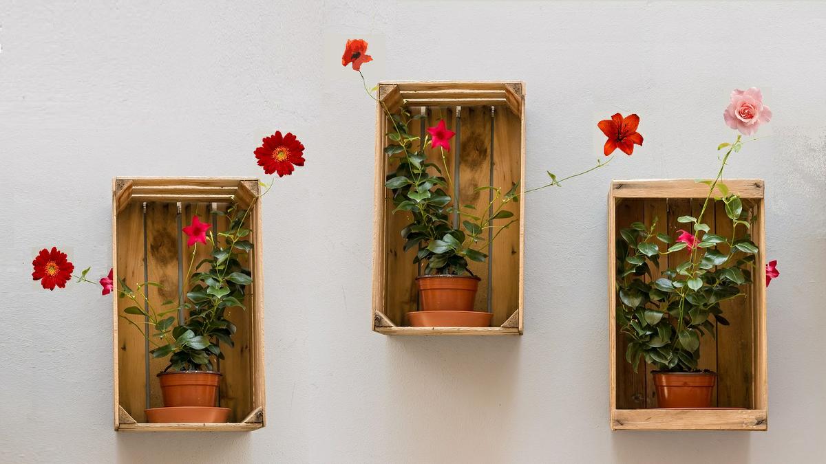 DIY: Decora tu casa con cajas de fruta de madera  Hidraulik ı Alfombras  vinílicas hidráulicas ı Design and clean spaces