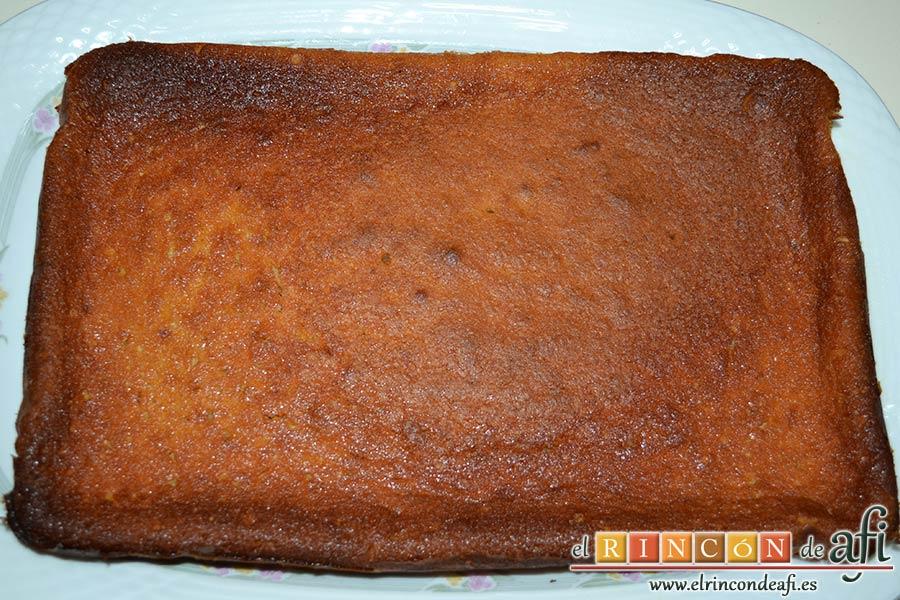 Quesada de manga, desmoldar