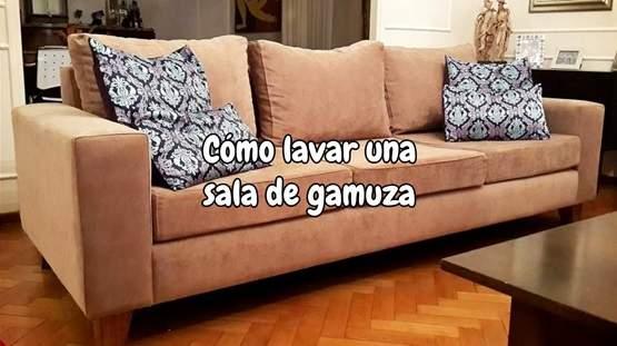 Cómo lavar una sala de gamuza