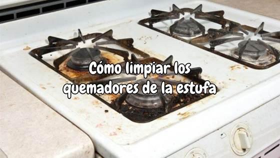 Cómo limpiar los quemadores de la estufa