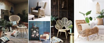 Sillones de mimbre y ratan