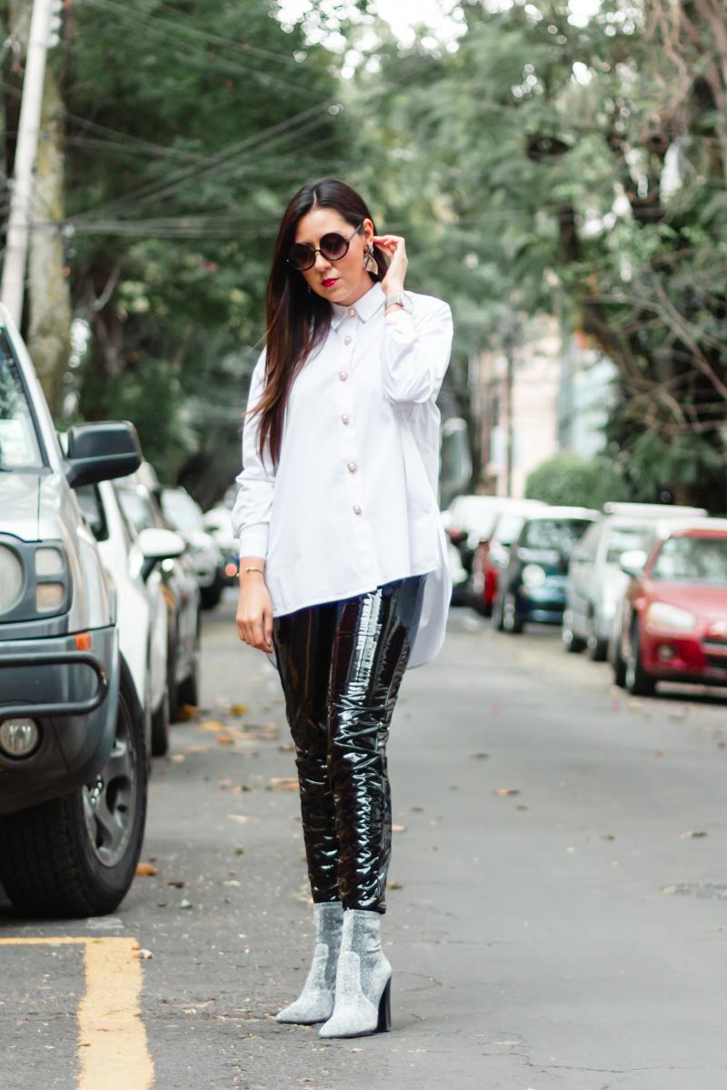 Outfit blanco y negro
