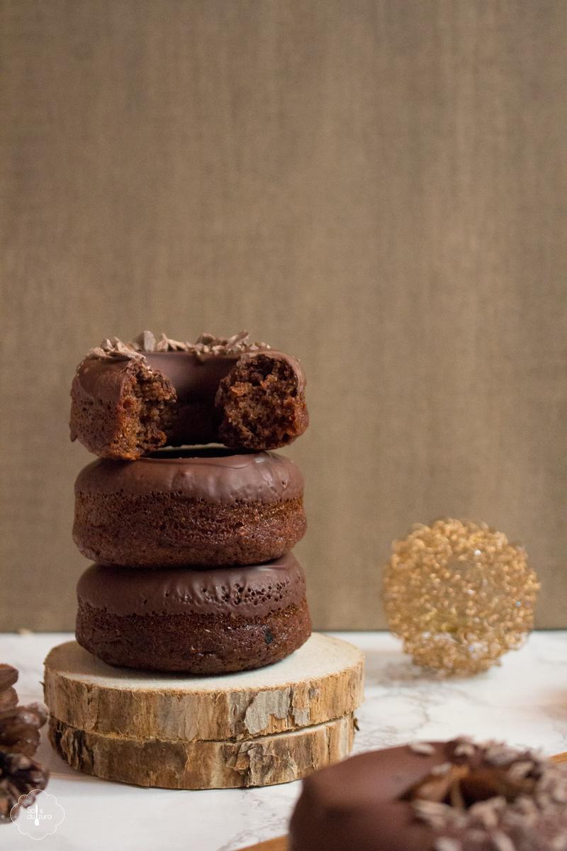 donuts de chocolate sin gluten