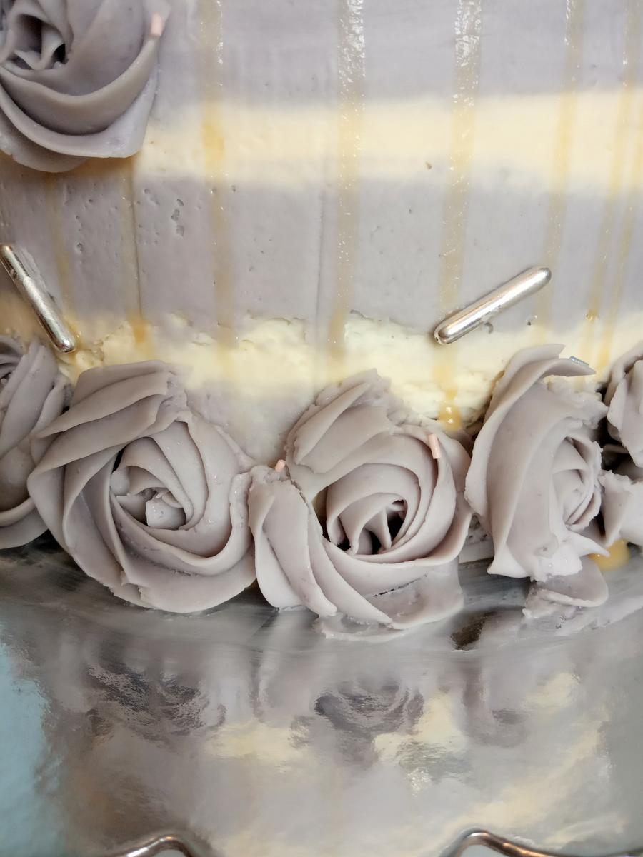 Detalle rositas de crema