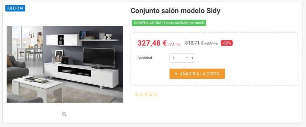 Mueble kit para salón