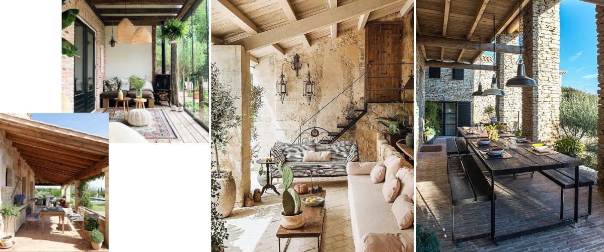 Porche casa de campo