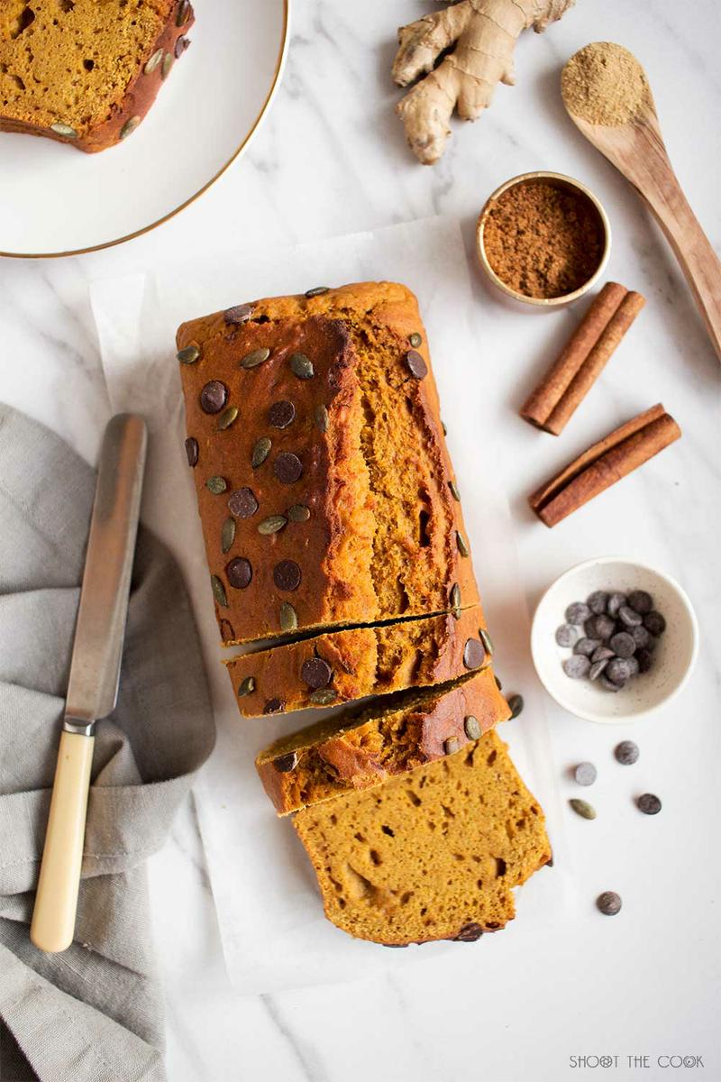bizcocho de calabaza vegano