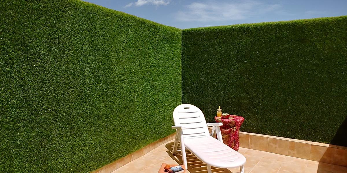 Cesped en las paredes