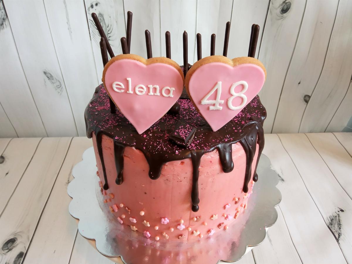 Drip cake choco fresa