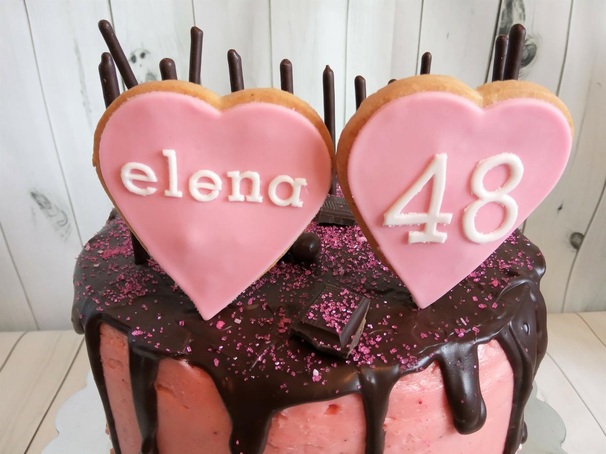 Galletas decoradas de drip cake