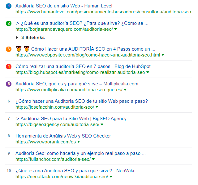 auditoria seo