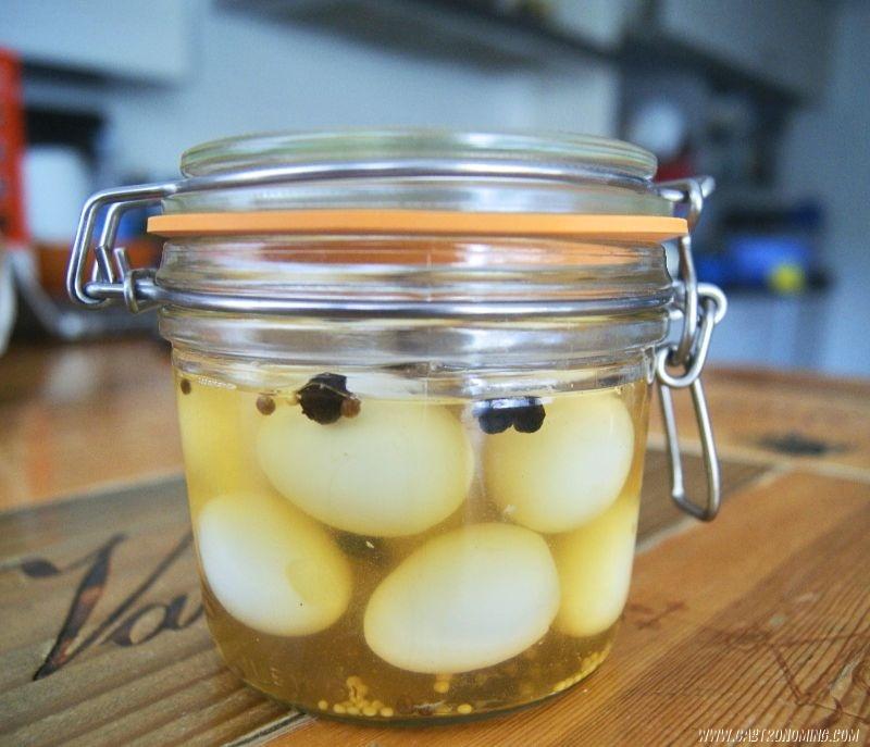 Huevos de codorniz en vinagre 5