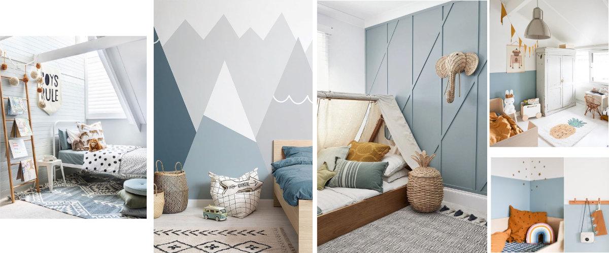 Cuartos infantiles azules