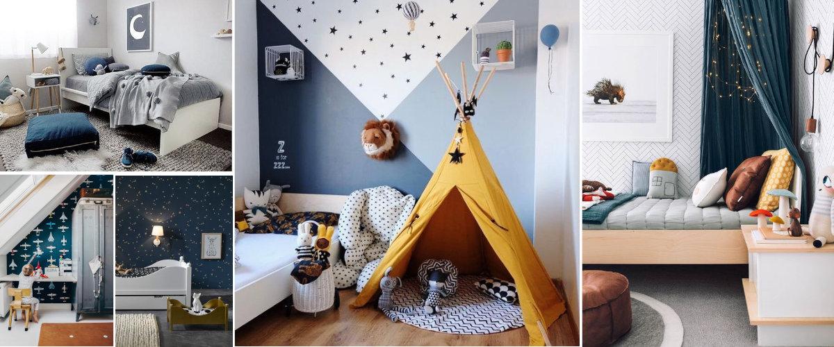 Dormitorios para niños azules