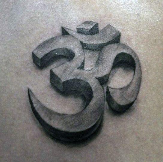 Tatuaje del Símbolo Om en 3D