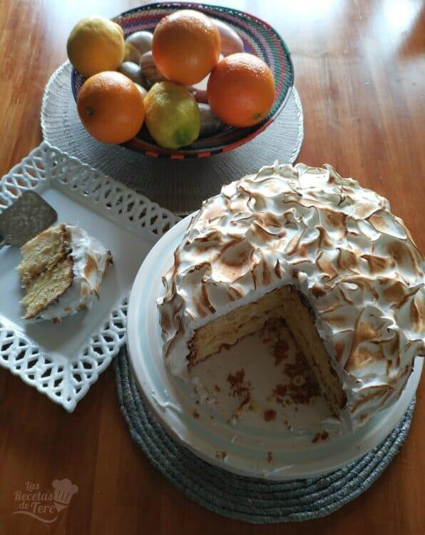 Tarta De Naranja Con Lemon Curd Vestida De Merengue 17