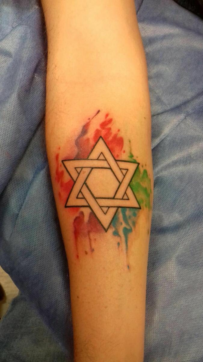 Tatuaje de estrella de David