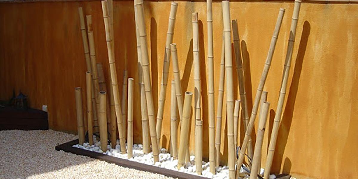 Jardineras con bamb&uacute;