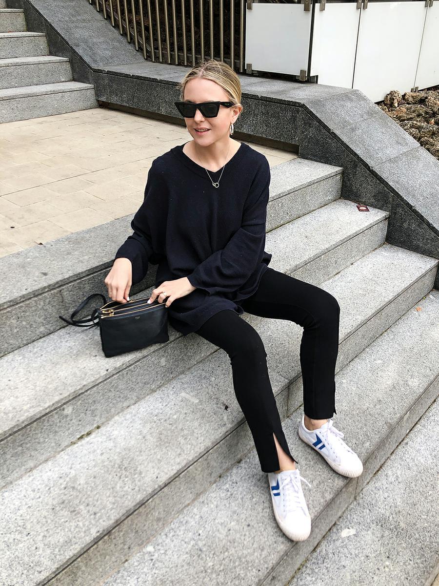 Trini | The Row leggings Loewe sweater