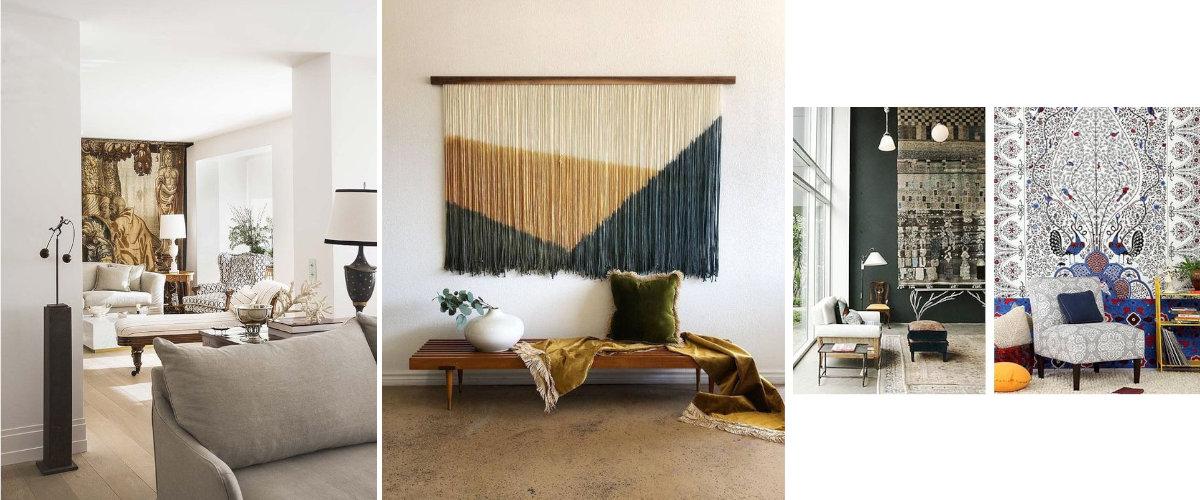 Tapices en el salón