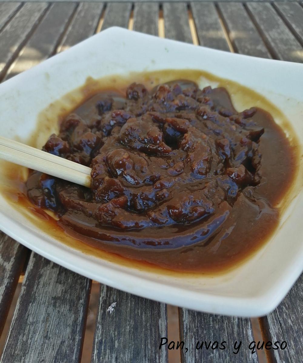 salsa teriyaki en crock pot - pan uvas y queso 