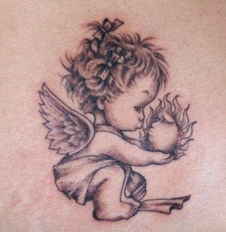 Tatuaje de Ángel bebé
