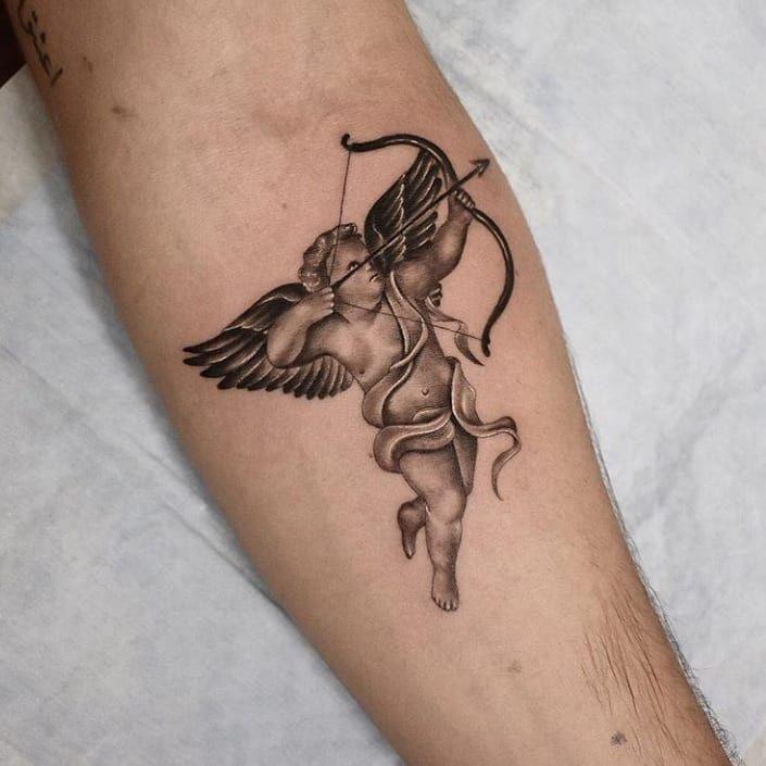 Tatuaje de Ángel cupido