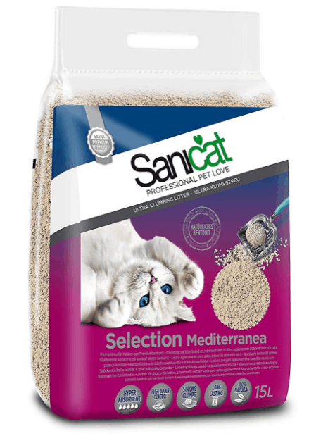 Sanicat Select Mediterránea arena de gatos ultra aglomerante
