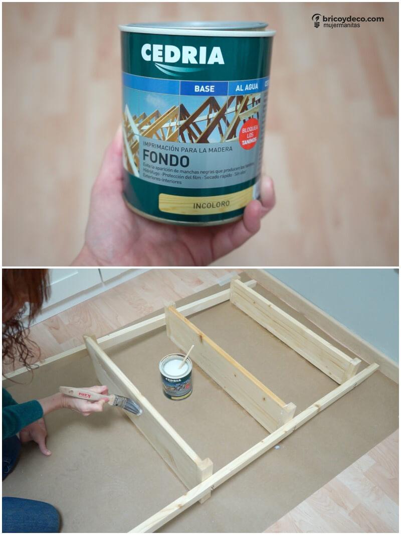aplicar fondo protector sobre madera 