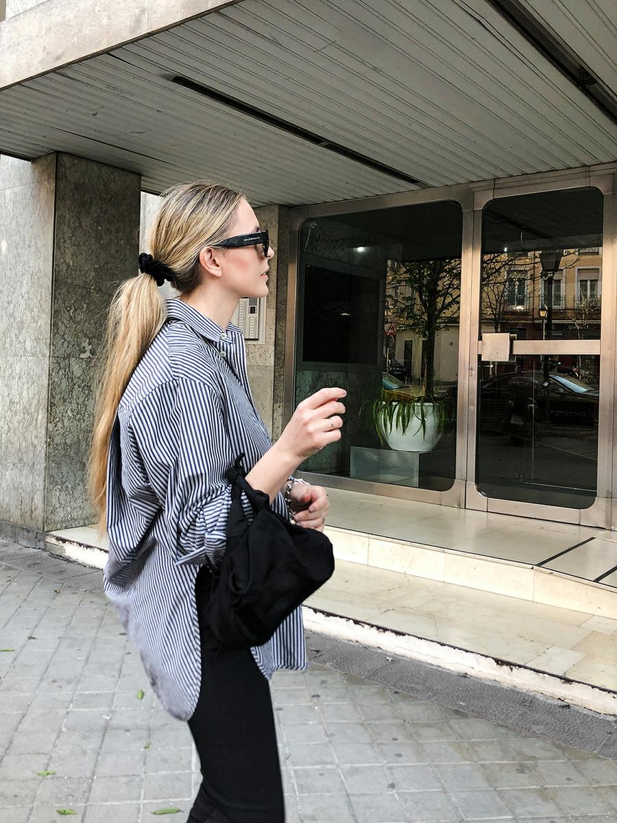 Trini | Balenciaga shirt Prada trousers